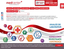 Tablet Screenshot of medcenter.ro